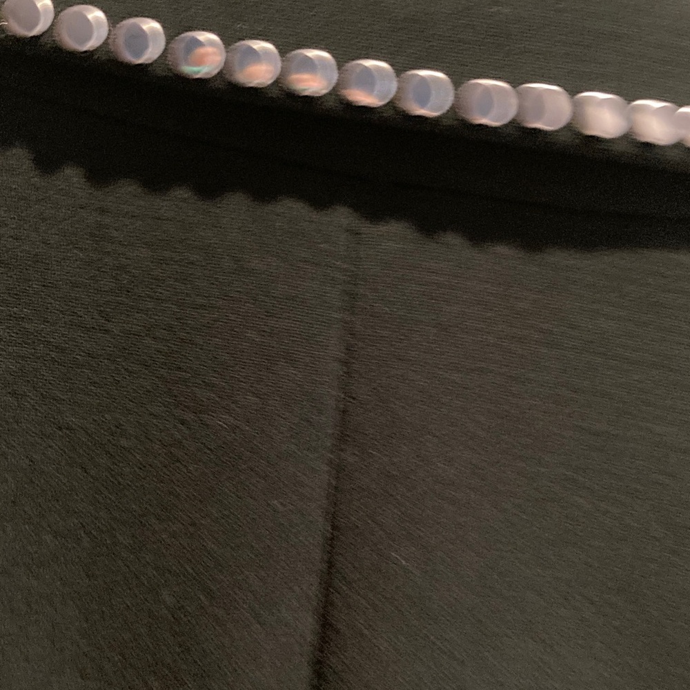Tahari Black Blazer with silver studs trim - Picture 9 of 9